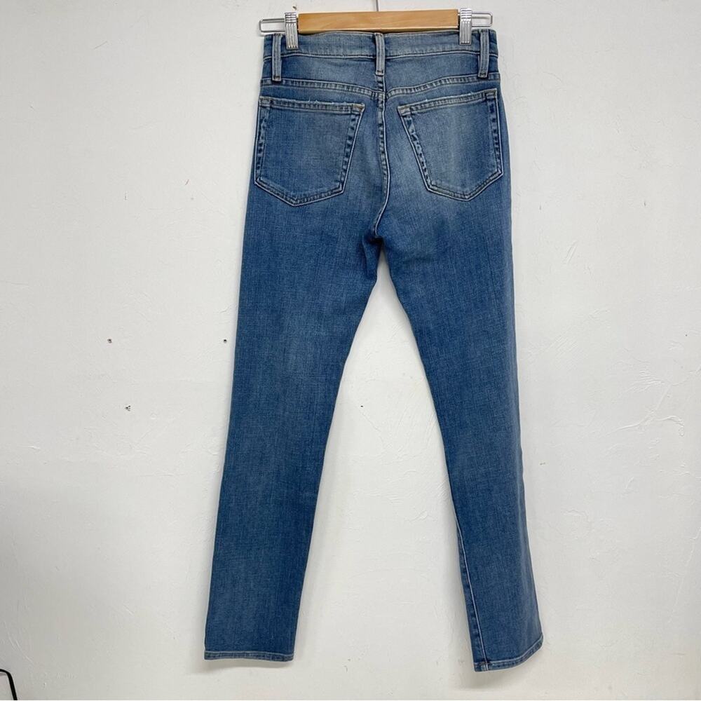 Frame Le Boy High Rise Straight Leg Jeans Womens 24 Boyfriend Medium Wash Blue - Picture 5 of 10
